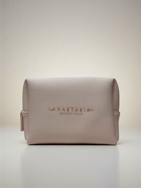 Anastasia Beverly Hills | Faux Leather Makeup Cosmetic Bag | Pink